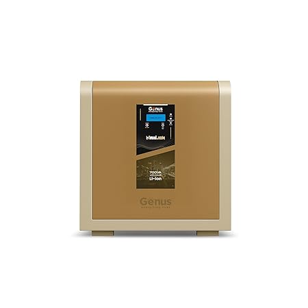 MaxiLion 700 VA 1 BHK Inverter with Upto 12 Year Life Integrated 640Wh Lithium-Ion Battery for Home Office & Shop