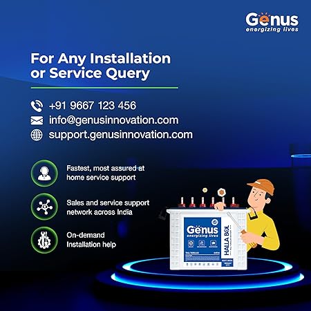 GOT160X 130 Ah Hi-Tech Tall Tubular Inverter Battery with 48 Months Long Warranty for Home & Office