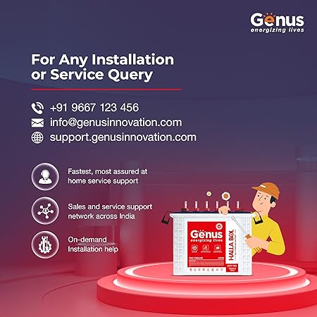 GOT160 130Ah Hi-Tech Tall Tubular Inverter Battery with 72 Months Long Warranty for Home & Office