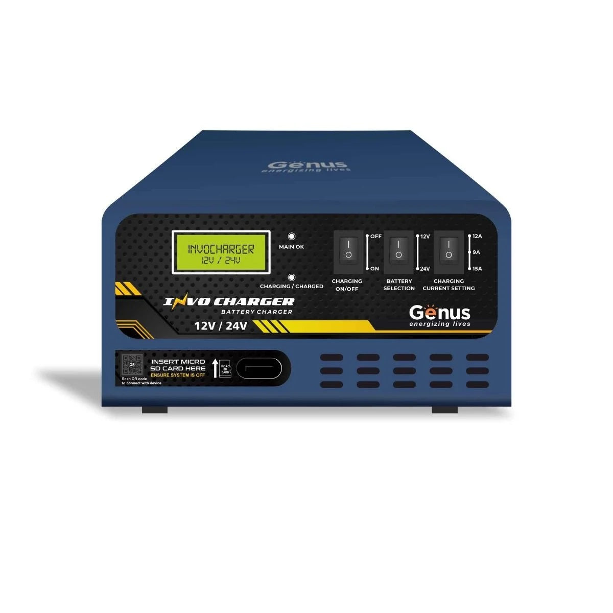 Genus Invocharger 12/24 V Smart Battery Charger