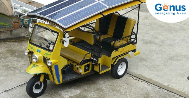 solar e-rickshaw