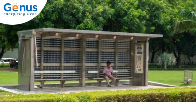 Solar bus stops