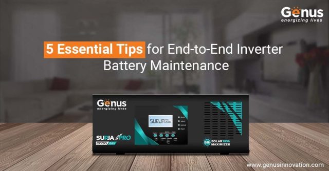 Inverter battery maintenance
