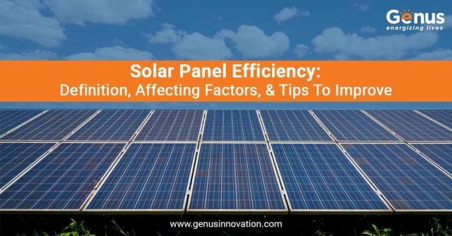 solar panel efficiency