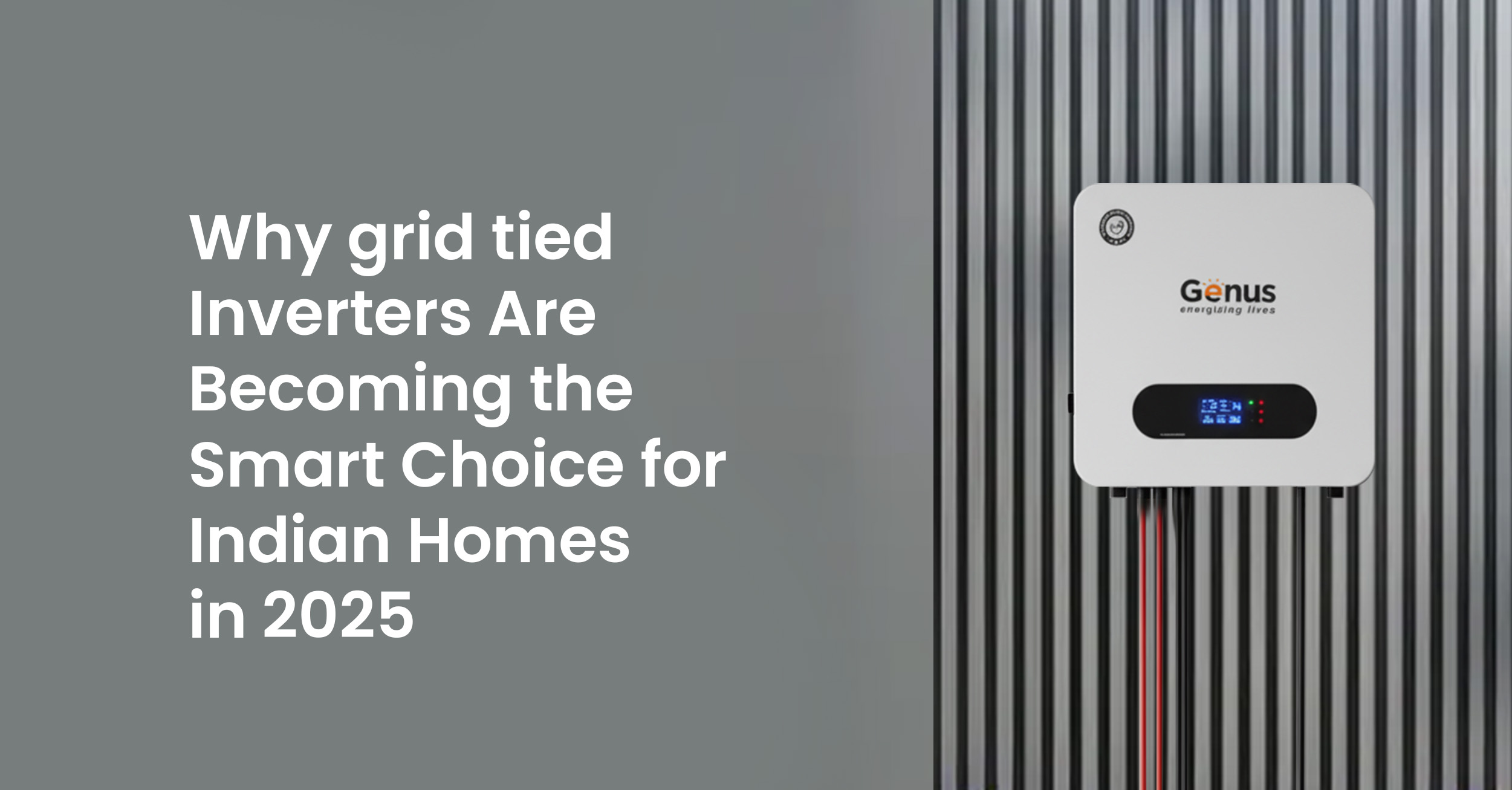 Grid-tied inverters-Smart choice for Indian Homes